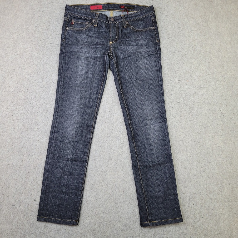 Adriano Goldschmied Jeans The Stilt Cigarette Leg Black Size 26R W30 L27